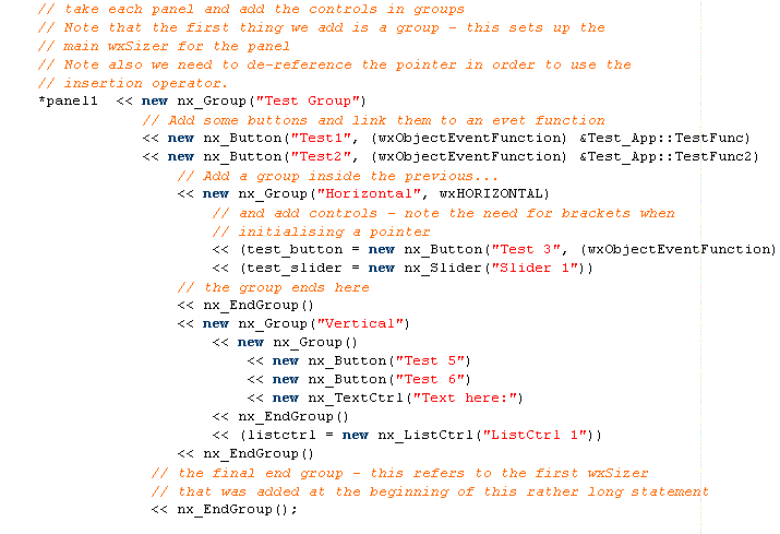 Sample code